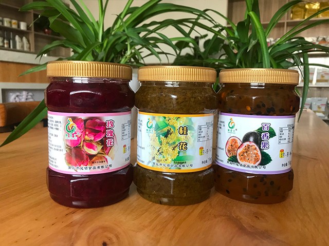 玫瑰花花茶、桂花花茶、百香果花茶