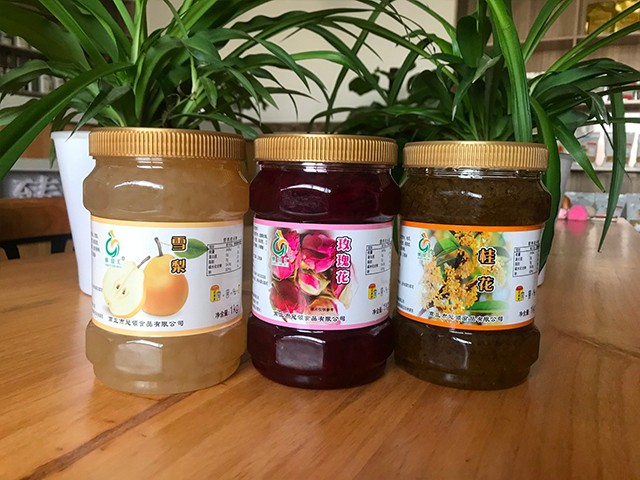 雪梨花茶、玫瑰花花茶、桂花花茶